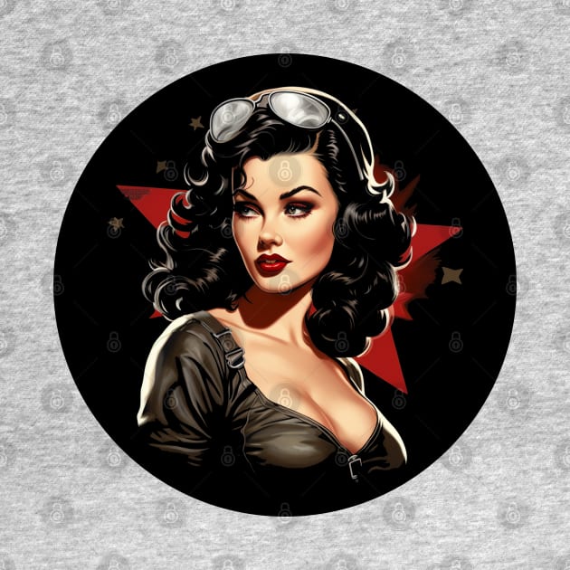 Pin up Girl Old Hollywood vibes 1940s Vintage fashionista by RetroZin